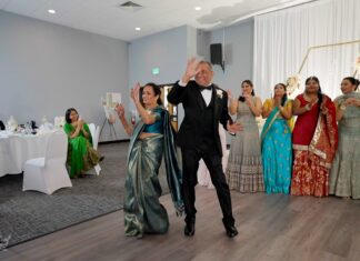 Glen Ellen Farm Fusion Wedding | Kinjel & Sam | Christian Reception Grand Entrance