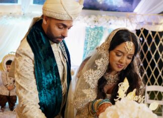 Chateau Briand Caterers Carle Place NY Islamic Wedding | Ashley & Arsalan | Cake Cutting