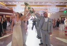 The Venetian Garfield NJ Greek Orthodox Wedding | Christine & Ron | Reception Grand Entrance