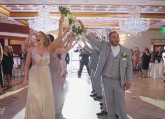 The Venetian Garfield NJ Greek Orthodox Wedding | Christine & Ron | Reception Grand Entrance