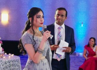 Westfields Golf Club Clifton VA Sikh Wedding | Shivani & Gurshan | Bride Sister and Cousin Speech