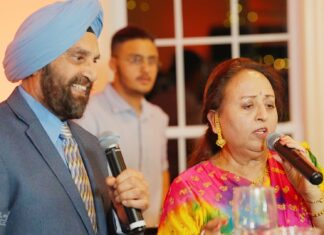 Westfields Golf Club Clifton VA Sikh Wedding | Shivani & Gurshan | Sangeet Singing