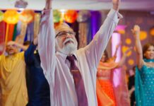 GSSA Bridgewater Gurudwara Basking Ridge NJ Hindu Wedding | Vani & Mohit | Sangeet Bride Family Dance