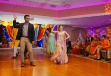 GSSA Bridgewater Gurudwara Basking Ridge NJ Hindu Wedding | Vani & Mohit | Sangeet Bride Cousins Dance