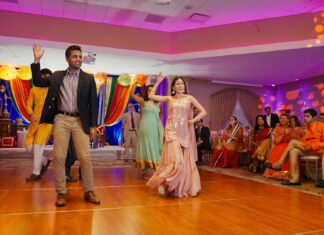 GSSA Bridgewater Gurudwara Basking Ridge NJ Hindu Wedding | Vani & Mohit | Sangeet Bride Cousins Dance