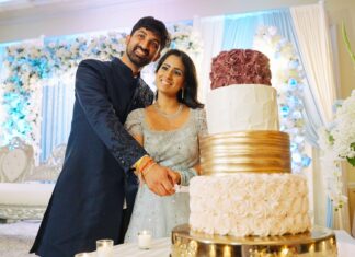 The Grandview Poughkeepsie NY Hindu Wedding | Shruti & Pratyush | Cake Cutting