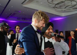 Raj Khalsa Gurdwara Sterling VA Sikh Wedding | Loveena & Shea | Reception Singing Performance 2