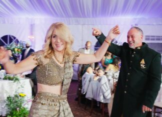 The Grandview Poughkeepsie NY Hindu Wedding | Shannon & Aakash | Reception Grand Entrance