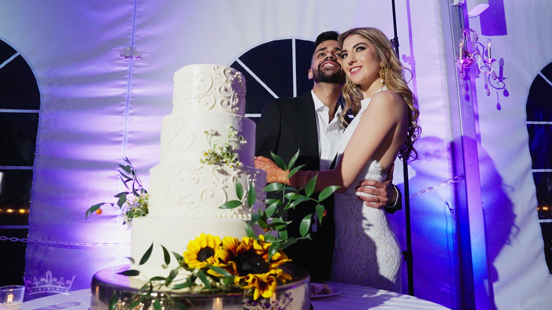 The Grandview Poughkeepsie NY Hindu Wedding Shannon & Aakash Cake