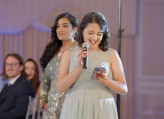 Springfield Country Club Springfield PA Fusion Wedding | Reema & Eric | Bridesmaid Speech