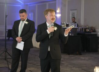 Springfield Country Club Springfield PA Fusion Wedding | Reema & Eric | Groom Brothers Speech