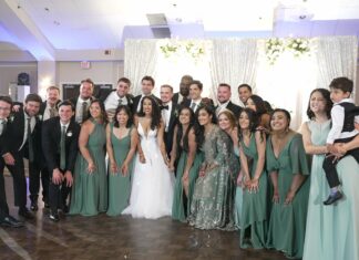 Springfield Country Club Springfield PA Fusion Wedding | Reema & Eric | Reception Grand Entrance