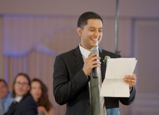 Springfield Country Club Springfield PA Fusion Wedding | Reema & Eric | Bride Brother Speech