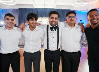 Hyatt Regency Dulles Herndon VA Hindu Wedding | Jahnvi & Rajan | Reception Rajan Groomsmen Dance