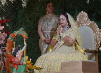 Marigold Somerset NJ Wedding | Eshawattie & Leon | Bride Prayer 2