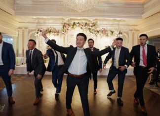 The Park Savoy Estate Florham Park NJ Fusion Wedding | Khushbu & Brian | Groom Friends Dance