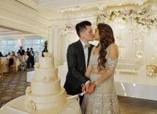 The Park Savoy Estate Florham Park NJ Fusion Wedding | Khushbu & Brian | Cake Cutting