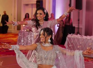 Falls Church Marriott Fairview Park VA Gujarati Wedding | Shipra & Jeet | Bride Family Dance