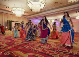 Falls Church Marriott Fairview Park VA Gujarati Wedding | Shipra & Jeet | Garba Dance Performance