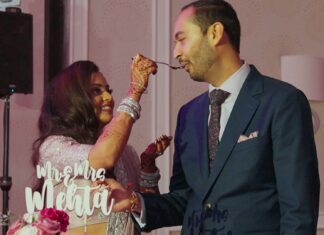 Falls Church Marriott Fairview Park VA Gujarati Wedding | Shipra & Jeet | Cake Cutting