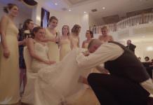 Carriage House Galloway Wedding | Jaclyn & Joseph | Garter Toss