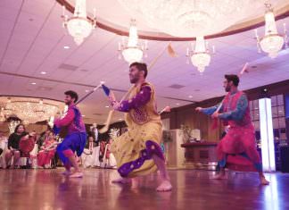 Birchwood Manor Whippany Wedding | Sandhya & Ishmael | Rutgers Bhangra Team