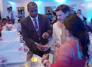 Windows on the Water Sea Bright Wedding | Teena & Andrew | Cake Cutting