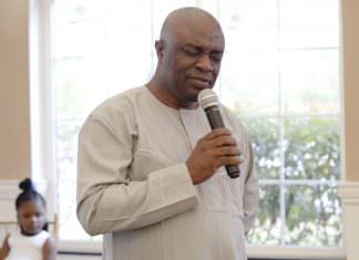 Crowne Plaza Cherry Hill Wedding | Ajala & Guy | Reception Prayer