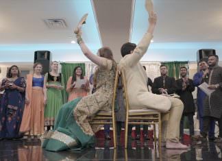 Deewan Banquet Piscataway NJ Wedding | Karen & Salman | Sangeet Shoe Game