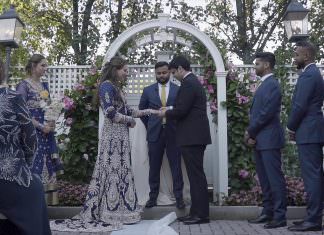 Meadow Wood Manor Randolph Wedding | Karen & Salman | Ring Ceremony
