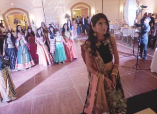 Scottsdale Marriott McDowell Mt AZ Wedding | Sapna & Shyam | Cake Cutting and Bouquet Toss
