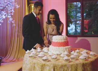 Martinsville Gardens Bridgewater NJ Wedding | Ruchi & Vishal | Cake Cutting