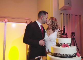 McLoones Pier House Long Branch NJ Wedding | Geraldine & Daniel | Cake Cutting