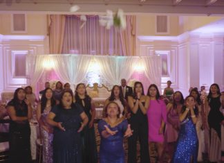 The Inn At New Hyde Park New Hyde Park NY Hindu Wedding | Diana & Shaun | Bouquet and Garter Toss