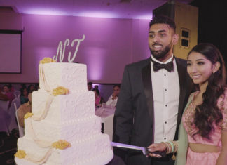 Quality Inn And Suites Batavia NY Engagement | Janki & Neal | Cake Cutting