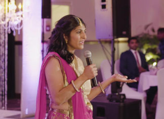 Quality Inn And Suites Batavia NY Engagement | Janki & Neal | Neal Sister Speech