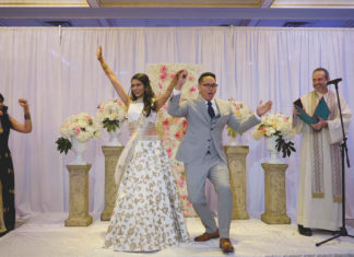 Royal Manor Garfield NJ Fusion Wedding | Khusbu & Jeff | Christian Wedding Ceremony