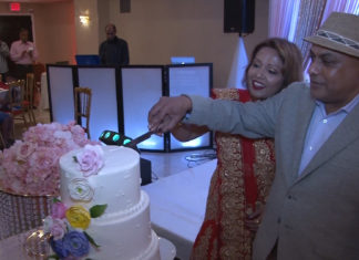 Deewan Banquet Piscataway NJ Reception | Sunita & Pravin | Cake Cutting