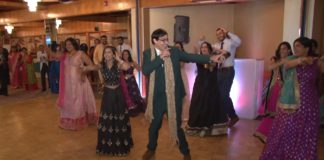 The Views At Mount Fuji Hillburn NY Hindu Wedding | Roshni & Matthew | First Group Dance