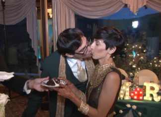 The Views At Mount Fuji Hillburn NY Hindu Wedding | Roshni & Matthew | Cake Cutting