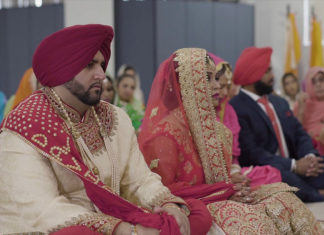 Gurudwara Singh Sabha Port Reading NJ Sikh Wedding | Navjot & David | Ceremony