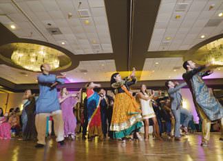 Pen Ryn Estate Bensalem PA Fusion Wedding | Aditi & Peter | Friends Dance