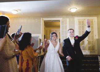 Pen Ryn Estate Bensalem PA Fusion Wedding | Aditi & Peter | Grand Entrance