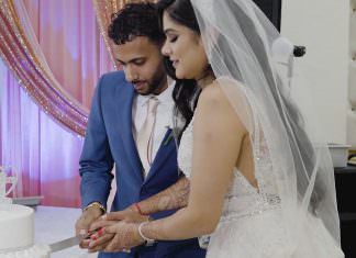 Woodhaven Manor Woodhaven NY Hindu Wedding | Veann & Mario | Cake Cutting