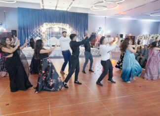 Hyatt Regency Dulles Herndon VA Hindu Wedding | Jahnvi & Rajan | Reception Jahnvi College Friends Dance