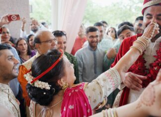 Hyatt Regency Dulles Herndon VA Hindu Wedding | Jahnvi & Rajan | Milni