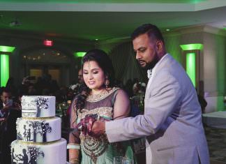 Marigold Somerset NJ Hindu Wedding | Zalak & Parag | Cake Cutting