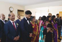 Royal Alberts Palace Fords NJ Greek Orthodox Wedding | Sibyl & Jithin | Jithin Prayer