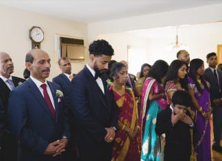 Royal Alberts Palace Fords NJ Greek Orthodox Wedding | Sibyl & Jithin | Jithin Prayer