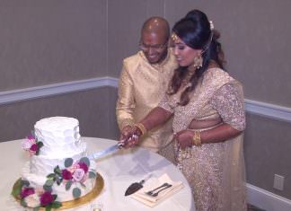 Valley Forge Convention Center King of Prussia PA Hindu Wedding | Suryalekshmy & Prakash | Cake Cutting